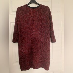 COS Knit Patterned Wool Sweater Dress